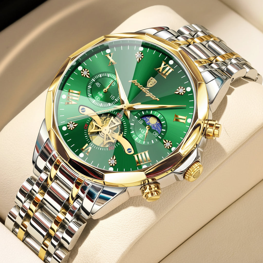 Luxury Men Watch Top Original Waterproof Luminous Chronograph Man Wristwatch Stainless Steel Quartz Men'S Watches Reloj