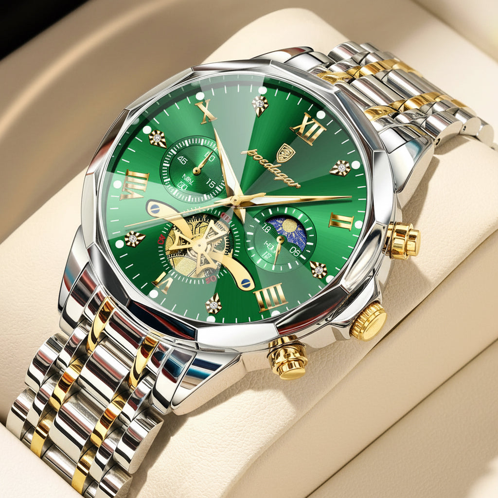 Luxury Men Watch Top Original Waterproof Luminous Chronograph Man Wristwatch Stainless Steel Quartz Men'S Watches Reloj